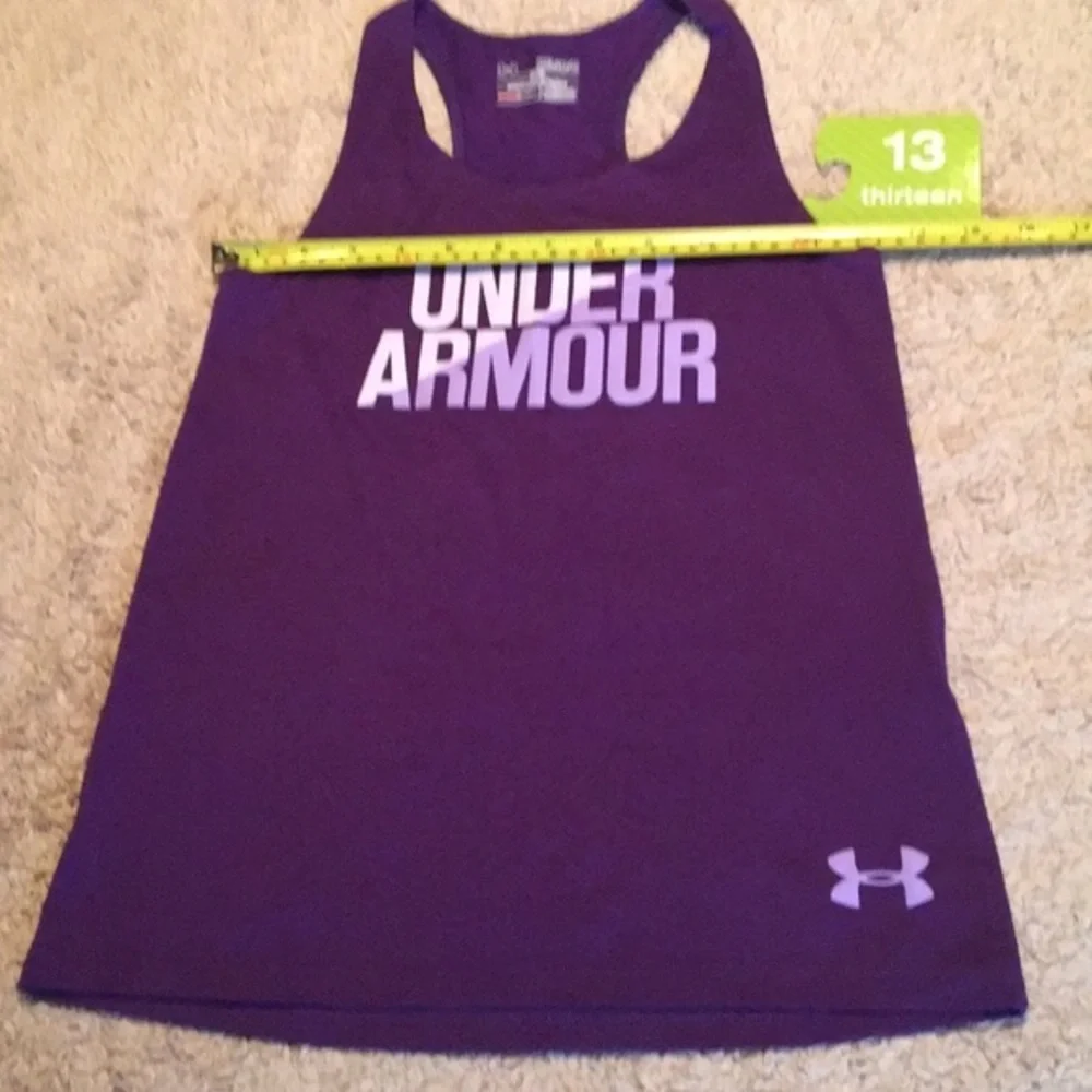 UNDER ARMOUR Youth Tank - sz Med - girls 10/12 - Picture 4 of 6